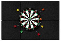 Merkloos Dartbord Wandbeschermers voor Bescherming