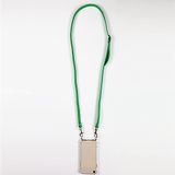 Transparante Xiaomi Transparante beschermhoes met gehard glas voor Xiaomi Redmi Note 12 4G, leren koord 2 groen
