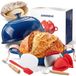 Merkloos Elzusha - Emaillen Gietijzeren Broodmaker met Levensstarter Set, 5QT