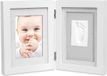 Interbaby Fotolijst Met Afdruk 24 X 29 Cm Klei/hout Roze/grijs