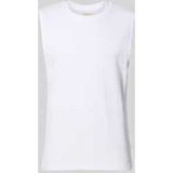 JACK&JONES JORHYERES Ärmelloses Shirt mit Struktur Helles Weiß