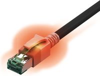 EasyLan CS1OSADAD0070 RJ45 Netwerkkabel, patchkabel CAT 6A S/FTP 7 m Zwart