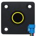 ProRide Interrupteur à pression en métal Panneau encastrable 220V ON-OFF - 16mm - avec Câble de connexion - Indicateur LED Jaune