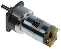RS PRO Borstel-reductiemotor tot 10 Ncm 30:1, 24 V dc, assen Ø 6 mm, 38 mm x 71,2 mm