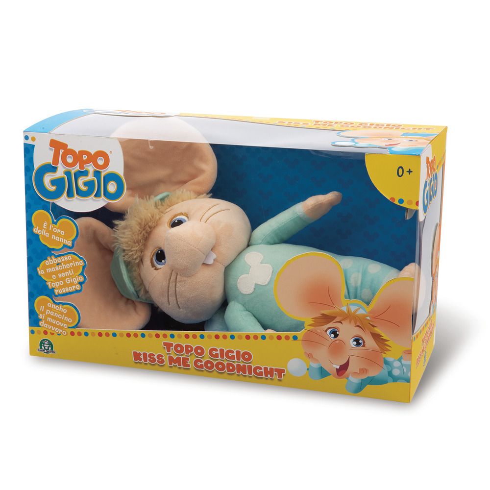 Grandi Giochi Topo Gigio TPG19000 - Knuffel - Wit/Beige/Blauw