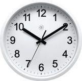 Ne Xtime kunststof wandklok wit met witte wijzerplaat Ø 25,5 cm