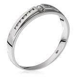 Orphelia RD-3371/52 - Ring - 18 Karaat Witgoud / Diamant 0.19 ct