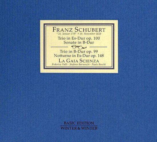Schubert: Piano Trios, etc / La Gaia Scienza - CD