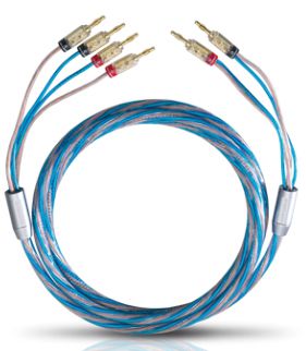 Oehlbach Bi Tech 4 Bi-Wiring - 3m - Blauw