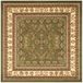Safavieh Traditioneel tapijt voor woonkamer, eetkamer, slaapkamer - Lyndhurst Collection, korte pool, salie en ivoor, 120 x 120 cm