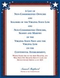 A Heritage Books A List of Non-Commissioned Officers and Soldiers of the Virginia State Line Paperback