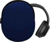 kwmobile hoes geschikt voor Sony WH-1000XM4 / WH-1000XM3 / Jabra Evolve 20 - 21,5 x 16 cm - Beschermhoes voor headset in donkerblauw - Van neopreen