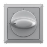 LEGRAND, SEANO afdekking voor 3-traps schakelaar met nulstand (0, 1, 2, 3), drie verschillende bedrijfsmodi, kleur: gelakt aluminium, 765232