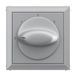 LEGRAND, SEANO afdekking voor 3-traps schakelaar met nulstand (0, 1, 2, 3), drie verschillende bedrijfsmodi, kleur: gelakt aluminium, 765232