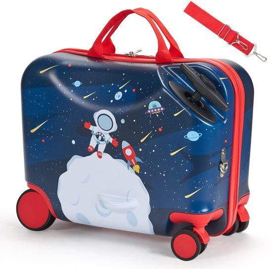 VEVOR Handbagage En Kinder Zitkoffer met Wielen 26l