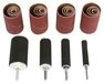 Tambour de ponçage Tambour de ponçage - Tambours en caoutchouc avec mallette - 20 pièces