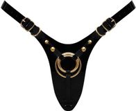 Strap-On-Me Fabulous Kunstleren Strapon Harnas Zwart Lak