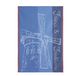 Coucke Jacquard handdoek van Frans katoen, Moulin Red, Blauw, 50,8 x 76,2 cm, 100% Katoen