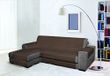 Trendy Waterdichte en Doubleface bankhoes, Bruin 190cm, 100% microfiber