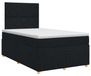 vidaXL Boxspringbed met matras met hoofdeinde Zwart 120 x 190 cm Stof