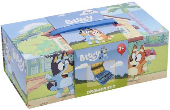 Merkloos Bluey Kleurkoffer Set - 52dlg.