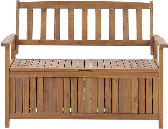 Beliani SOVANA Tuinbank - Lichte houtkleur - Acaciahout - 2-zits