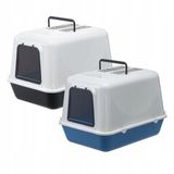 Ferplast Kattenbak Gesloten 39,5x52,5x38 cm - Wit/Blauw/Zwart