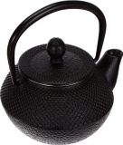 Vier Ten Gietijzeren Theepot Zwart 0.3 L