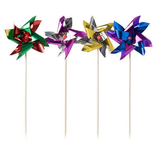 Papstar 16688 Cocktailprikkers - Hout - Verschillende kleuren - 100 stuks