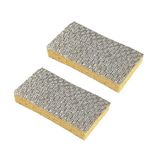 Homéa Set van 2 niet-krassende sponzen, plantaardige cellulose, 11 x 7 x 2 cm