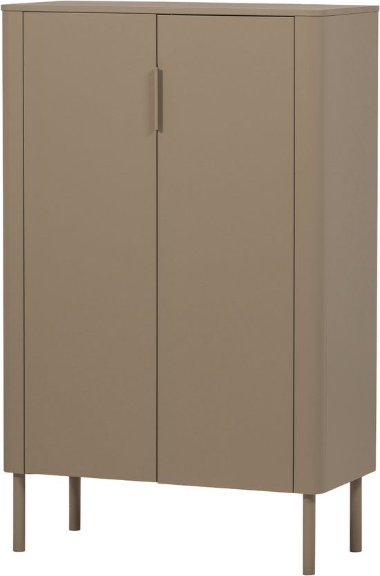 WOOOD Gunnar 2-Deurs Kast - Grenen - Mud - 135x85x39 cm