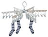 Mini Sèche-linge Pliable pour Chaussettes et Sous-vêtements avec 36 Clips