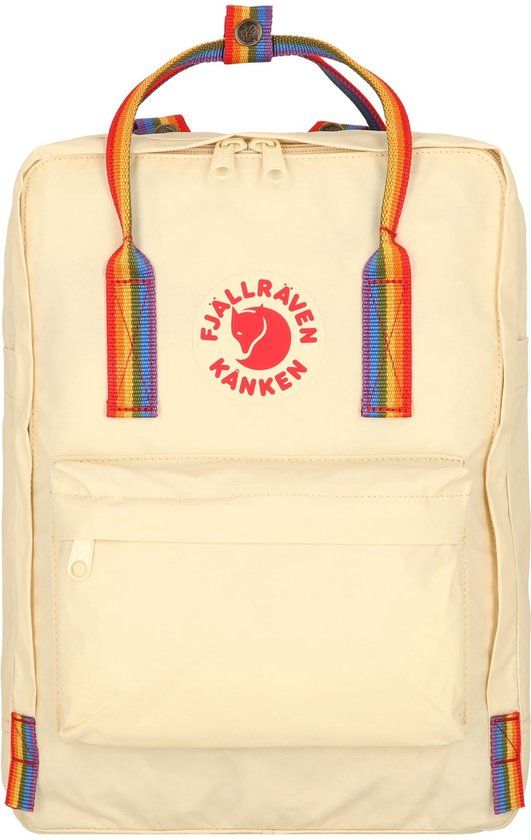 Fjällräven Kånken Rainbow 16L Rugzak - Light Oak - Rainbow Pattern