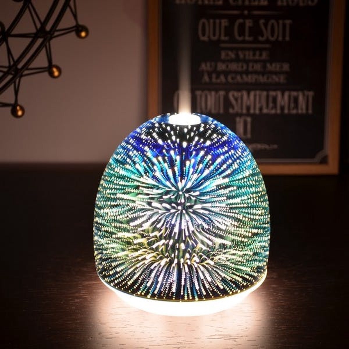 Zen'Arôme Aroma diffuser - - Ultrasonique Festival- 3D effect - Oils diffuser - 40 m2