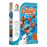 Smart Games - katten en boxen | puzzel voor volwassenen en kinderen met 60 uitdagingen | educatief spel voor 1 speler | bordspellen voor kinderen vanaf 7 jaar