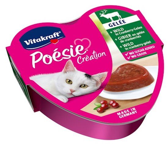 Vitakraft Poésie Wild in Cranberry-gelei - 15 x 85 g