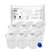 Aquafloow Set van 6 Waterfilterpatronen | Compatibel met Brita Maxtra+, Maxtra Pro, Marella, Style, Elemaris | Vermindert Chloor, Kalk, Zware Metalen en Verbeterd de Smaak