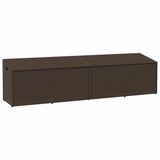 vidaXL Tuinbox 220x50x58 cm poly rattan bruin