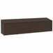 vidaXL Coffre de jardin 220x50x58 cm poly rotin marron