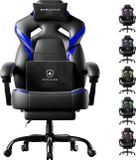 GTPLAYER - Gaming Chair - 200kg with Footrest and Lumbar Headrest - Blue