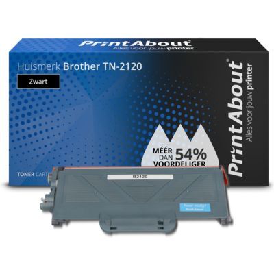 PrintAbout Huismerk Brother TN-2120 Zwart Toner | Compatibel | 3000 pagina's