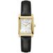 Bulova Vrouwen Analoge Quartz Horloge Met Lederen Band 97P166, Zwart