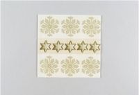 SERV.LUNCH Stars in A ROW Gold 33 x 33 cm. - 20 u.