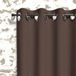 Soleil d'ocre Ringgordijn 135 x 180 cm Verduisterend Boheme Bruin
