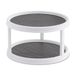 Copco 2555-0187 Non-Skid 2-Tier Pantry Cabinet Lazy Susan Draaitafel, 12-Inch, Wit/Grijs