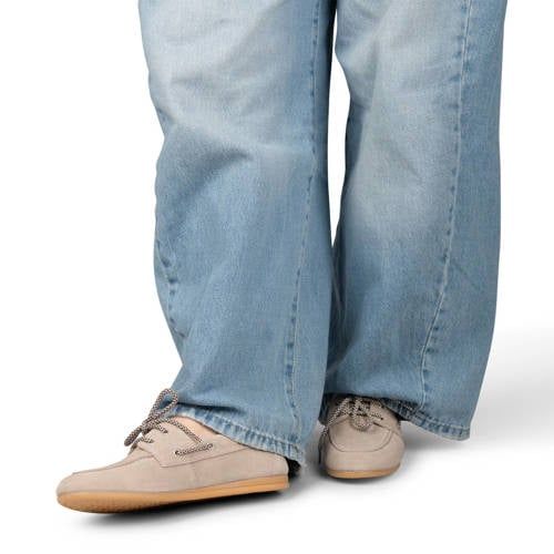 Poelman Callie suède bootschoenen zand