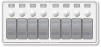 Blue Sea Systems H2O 12/24V Clb 8-V Blanc Panneau de commutation horizontal