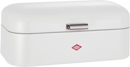 WESCO Grandy Broodtrommel | 10 Liter - Maat L | Metaal - Wit