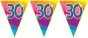 Merkloos / Sans marque Espa Nv Verjaardag thema 30 jaar geworden feest vlaggenlijn van 5 meter