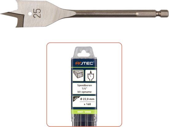 Rotec speedboor, 1/4, Ø 15 x 152 mm (10 stuks)